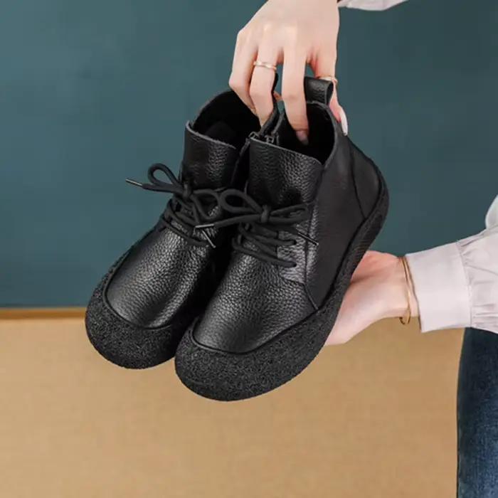 Designer noir chelsea bottes orthopédiques femme décontracté à lacets punk bottes femme oxford bottes de neige botas mujer