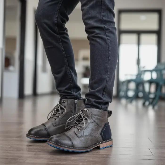 Taille 7-13 bottines pour hommes bottes en cuir