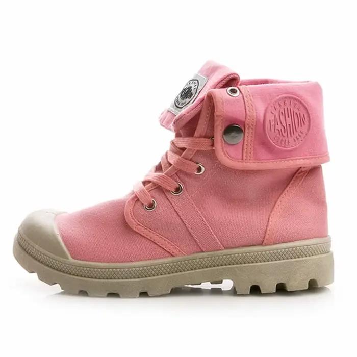 Bottes Femme Cheville Toile Chaussures Femmes Militaire Moto