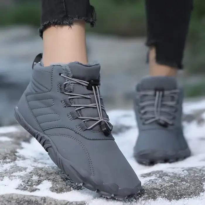 Bottes de neige hommes chaussures d'hiver pieds nus bottines 36-46 Couple