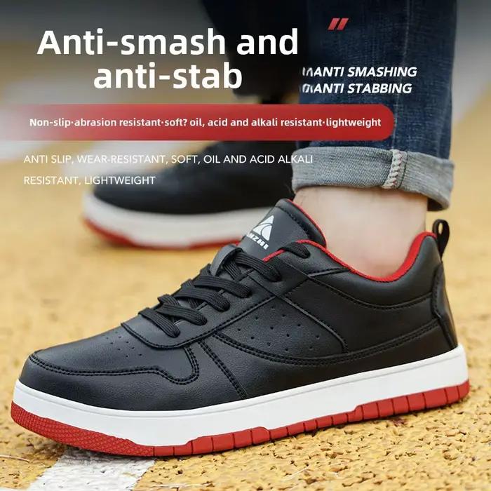 Bottes de travail à bout en acier pour hommes, chaussures de sécurité industrielles, baskets de travail non ald, chaussures de construction imperméables, mode