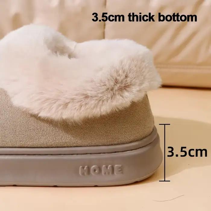 Bottes d'hiver pour femme en fausse fourrure chaudes et épaisses à plateforme pour la neige et les journées froides