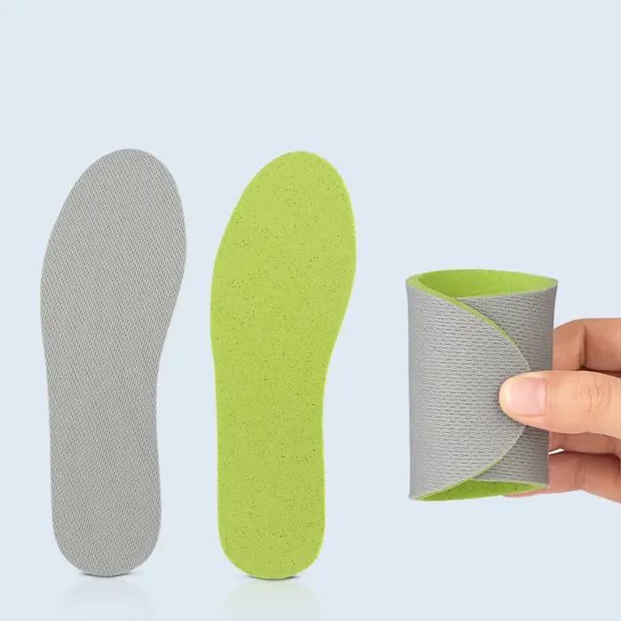 2 paires hommes femmes semelles déodorantes doux Absorption des chocs chaussures de Sport coussinet respirant vigoureux marche Sport semelles unisexe