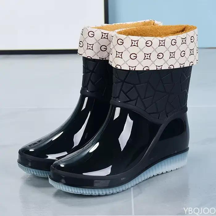 2025 chaussures de pluie en plein air pour femmes bottes de mode