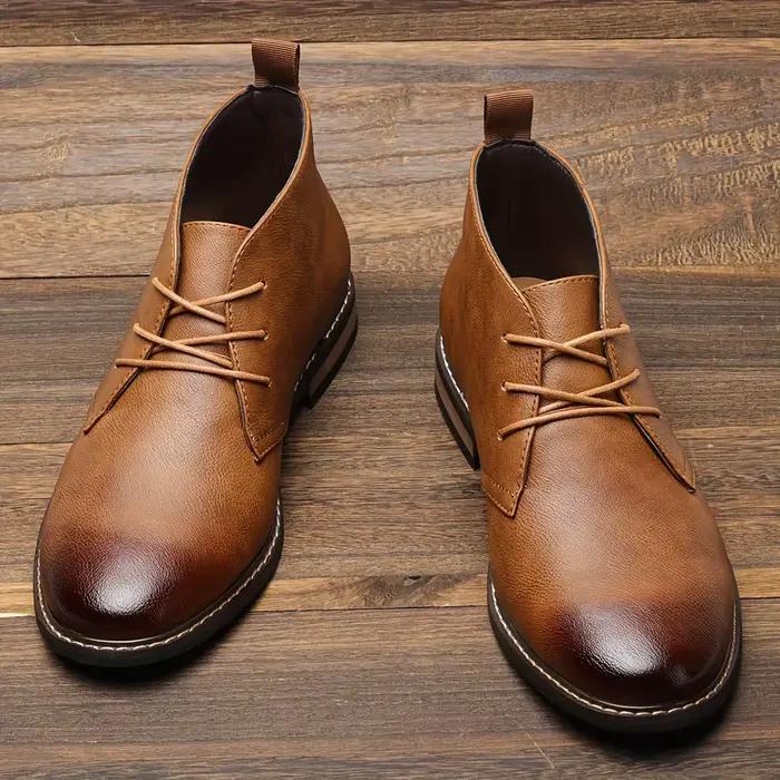 Bottes en cuir 2026 – Nouvelle collection confortable et tendance pour homme – Style décontracté type Desert Boots