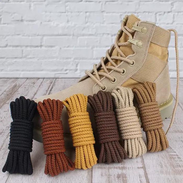 Lacets ronds résistants à l'usure pour chaussures robustes en polyester 14 couleurs variées pour hommes et femmes occasions spéciales et cadeaux
