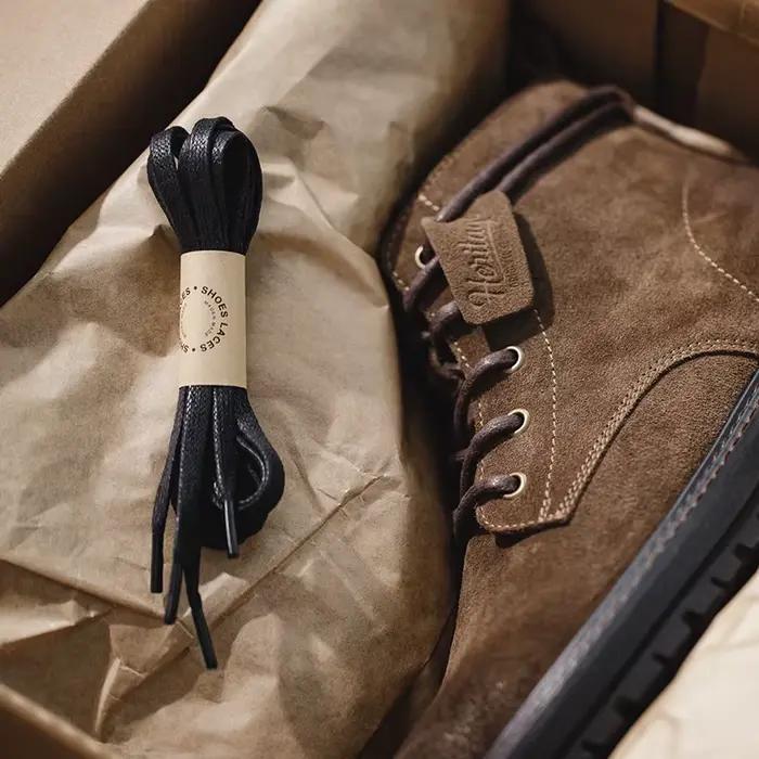 Maden hommes Vintage fendu daim doublé polaire bottes marron haut bottes de travail à lacets désert cheville semelle robuste bottes chaussures de plein air