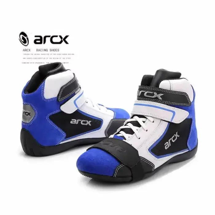 Bottes ARCX en Polyester et Coton pour Hommes et Femmes, Style Classic Vintage Retro, Toutes Saisons, Sécurité et Confort Optimal Pour Motards