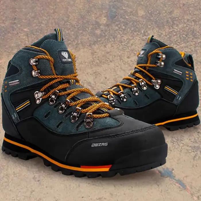 Lynjacye mi coupe 2025 nouvelles bottes de randonnée imperméables chaussures d'entraînement hommes chaussures de sport en plein air antidérapant bois chasse chaussures de travail