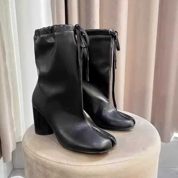 Nouveau Tabi bottines pour femmes talons hauts