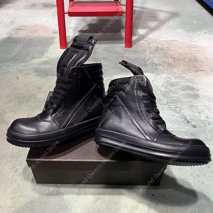 Marque hommes chaussure décontracté de haute qualité femmes Sneaker noir bottine Geo cuir Ro à lacets mode semelle