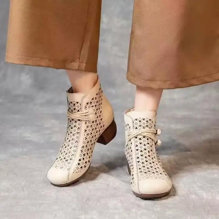 Automne femmes bottes creux
