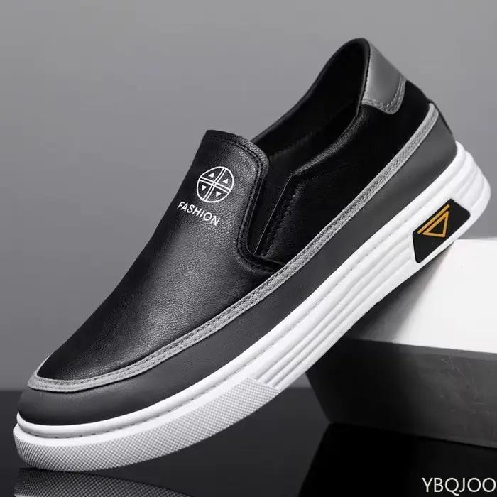 Printemps automne nouvelles chaussures pour hommes à la mode élégant minimaliste décontracté confortable hauteur augmentant chaussures pour hommes
