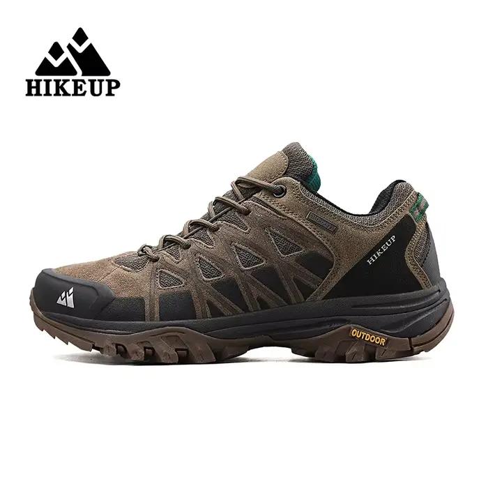 HIKEUP-Chaussures de Randonnée en Cuir pour Homme, Chaussures de Trekking, Course Technique, Modèle de Voiture de dehors, décennie s de Construction, Ville Mécanique