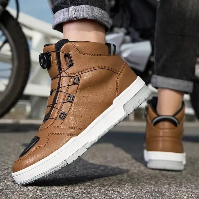 Nouveau Bottes de moto hommes femmes chevalier équitation en plein air anti-dérapant printemps baskets chaussures vélo course de montagne route vitesse été