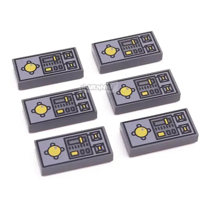 Marumine – blocs de construction MOC briques, carreaux 3069bpc1 1 1x2, avec panneau de commande de véhicule, motif amis de la ville, accessoires, jouets pour enfants, 50 pièces