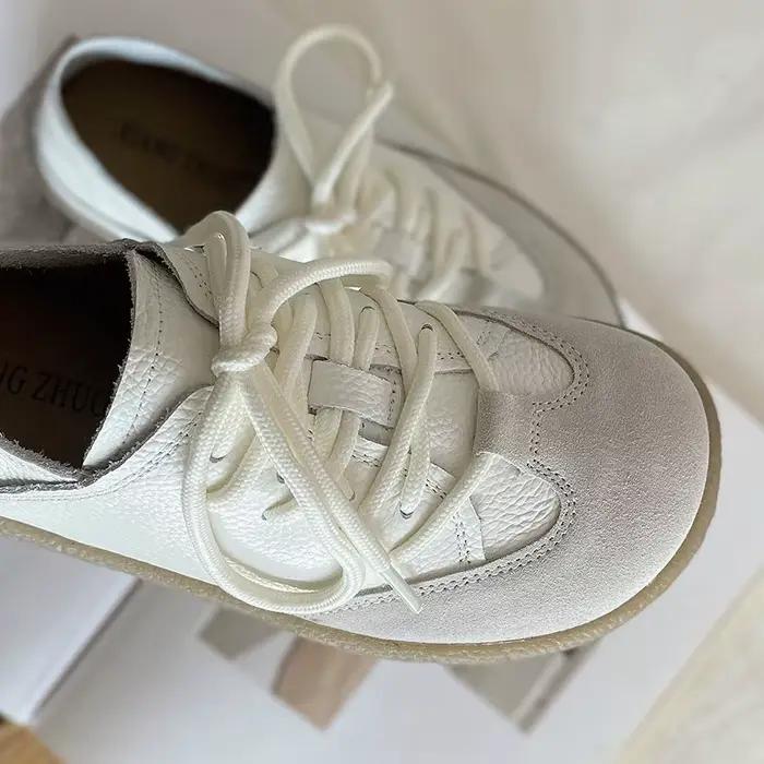Careaymade-Chaussures en cuir véritable pour femmes
