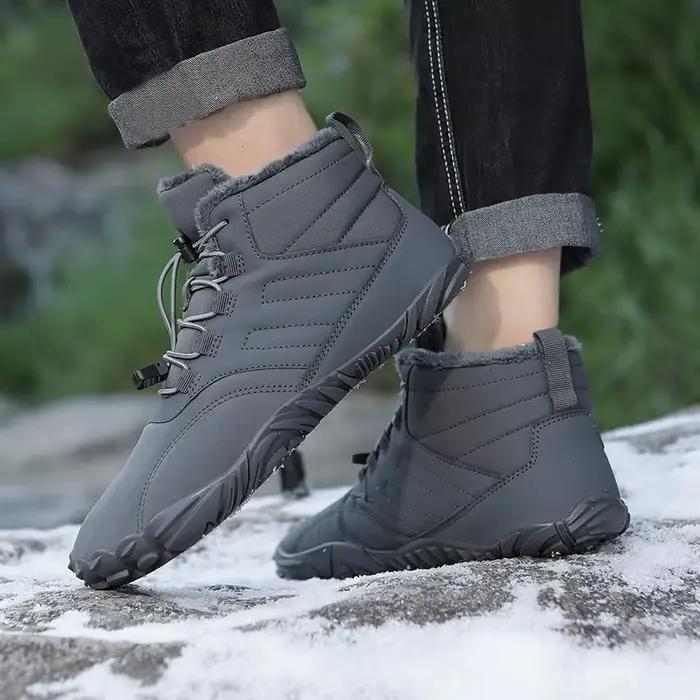 Bottes de neige hommes chaussures d'hiver pieds nus bottines 36-46 Couple