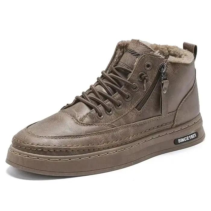 Chaussures chaudes d'hiver en coton pour hommes