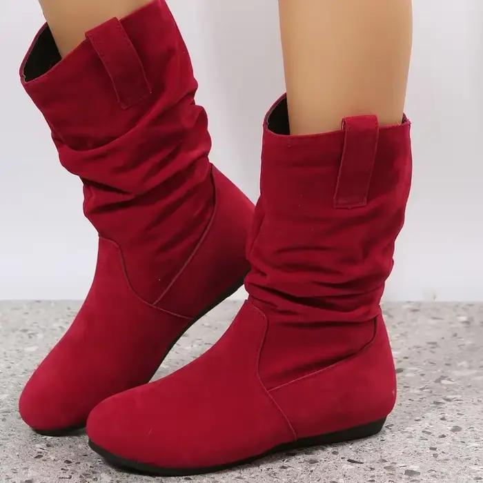 Bottes de neige coordonnantes plates pour femmes, bottes rondes, Parker chaud, tube bas, bottes de rinçage astronomique, bottes décontractées pour étudiants, froid, vert, hiver, nouveau, 2025