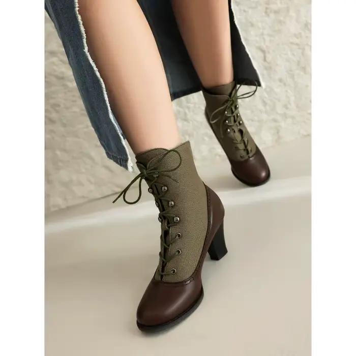 Bottines pour femmes 2026 Printemps et automne Nouveau style Mode