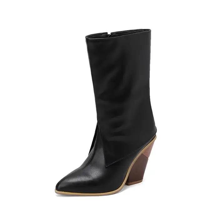 Botas De Mujer bottes De créateur femmes Sexy mode talons hauts bout pointu côté fermeture éclair