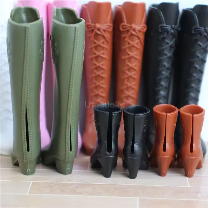Miniaure-Bottes longues de course pour fille, accessoires de jouets, chaussures à la mode, Blyth Azone Butter, 1 paire, 1/6