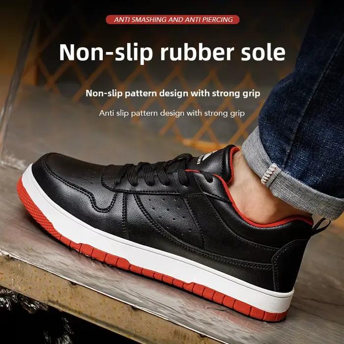 Bottes de travail à bout en acier pour hommes, chaussures de sécurité industrielles, baskets de travail non ald, chaussures de construction imperméables, mode