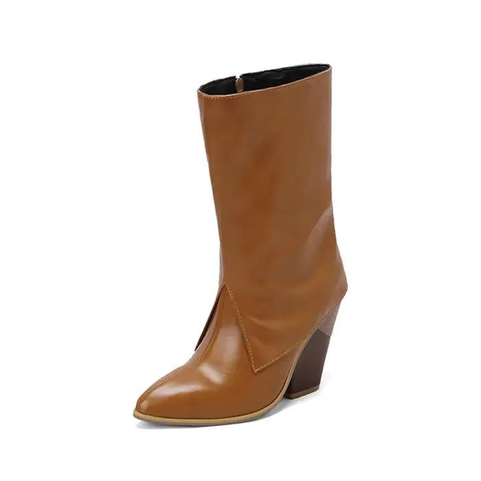 Botas De Mujer bottes De créateur femmes Sexy mode talons hauts bout pointu côté fermeture éclair