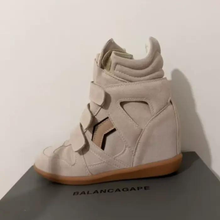 Bottines pour femmes 2026, nouvelle collection, en cuir véritable, talon caché de 8 cm, baskets plateforme pour femmes, design tendance avec empiècements de couleurs, chaussures pour femmes