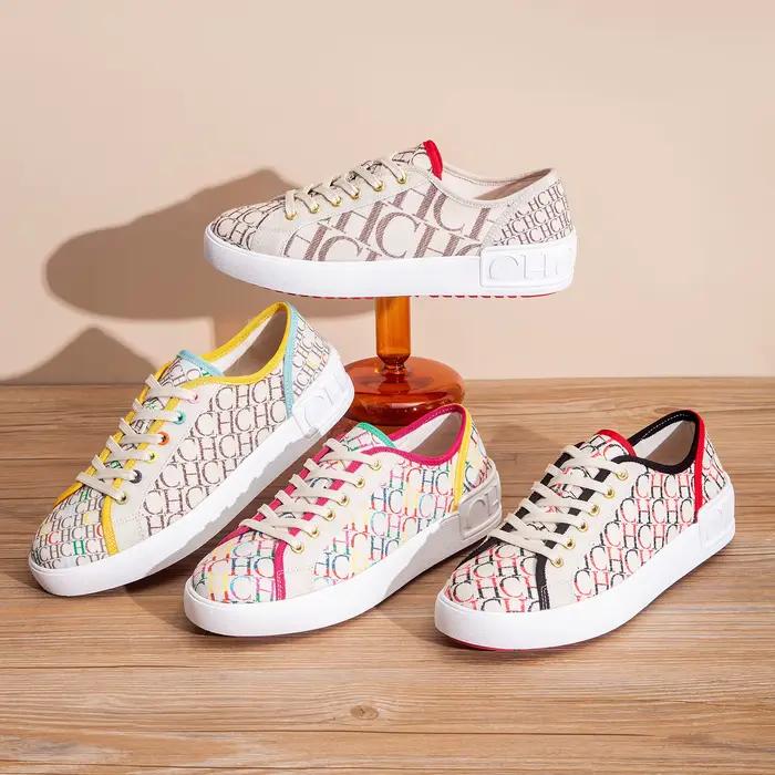 Chaussures de marche simples à lacets pour femmes