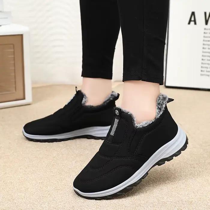 Bottes de neige féminines en coton pour randonnée et plein air hivernal, confortables et antidérapantes, pour les aventurières et les exploratrices