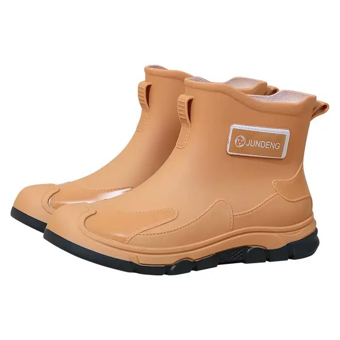 Chaussures de pluie à tube court pour femmes et hommes