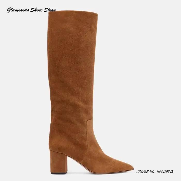 Bottes en faux daim pour femmes élégantes et confortables pour toutes les saisons printemps automne ```