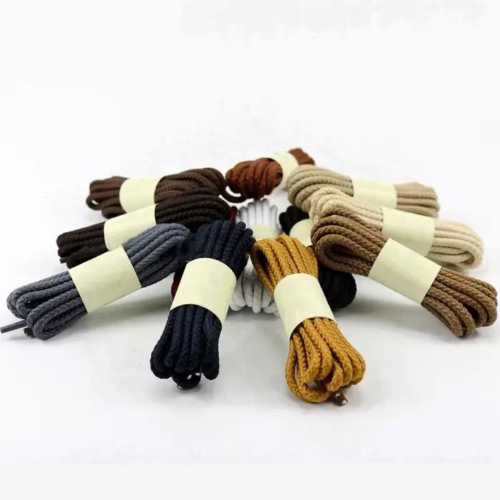 Lacets ronds résistants à l'usure pour chaussures robustes en polyester 14 couleurs variées pour hommes et femmes occasions spéciales et cadeaux