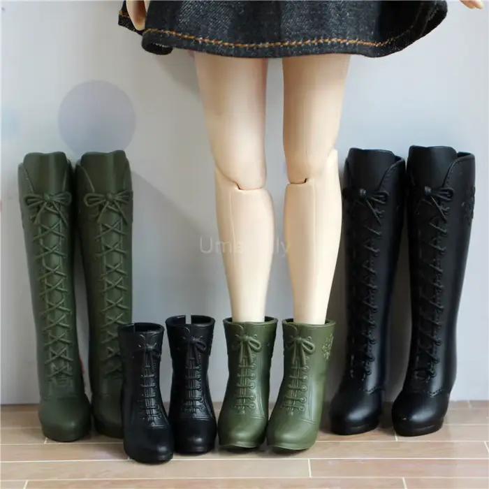 Miniaure-Bottes longues de course pour fille, accessoires de jouets, chaussures à la mode, Blyth Azone Butter, 1 paire, 1/6