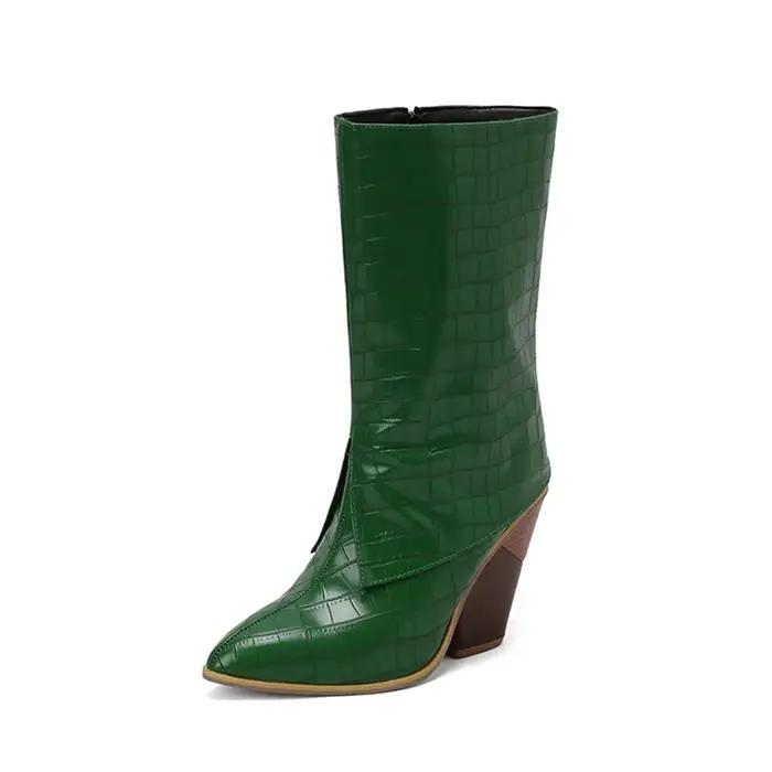 Botas De Mujer bottes De créateur femmes Sexy mode talons hauts bout pointu côté fermeture éclair