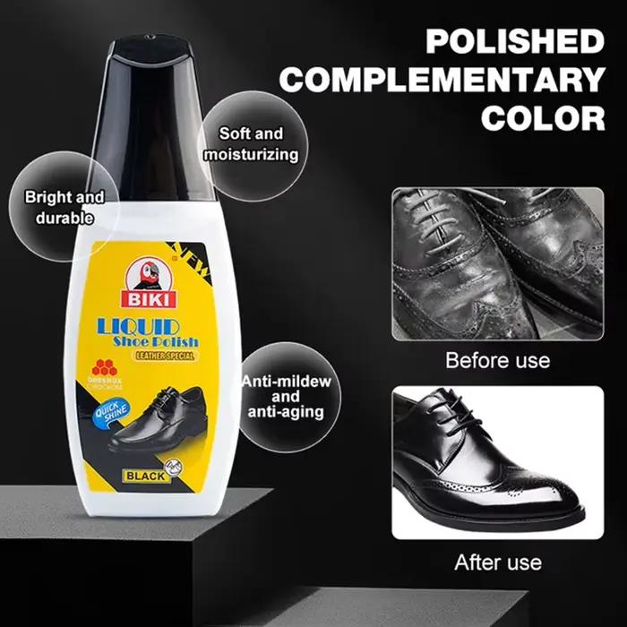 Cirage liquide 75 ml pour chaussures en cuir – Noir