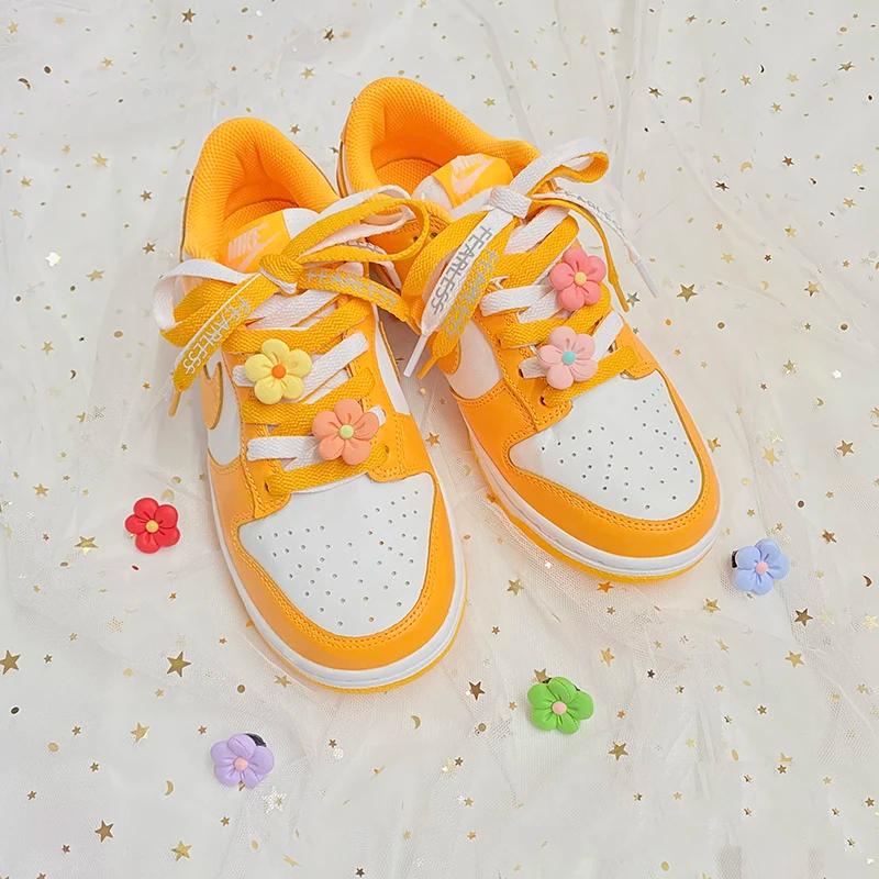 1 PC lacets pour chaussures décorations lacet fleurs boucle pince Tennis basket baskets accessoires