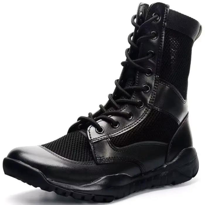 Bottes montantes ultralégères en maille aérée pour hommes, bottes d'été en filet des Forces spéciales, nouvelles collections 2025, pour homme, style loisir, haute qualité, ajustement parfait, confort maximal, occasions estivales et quotidiennes