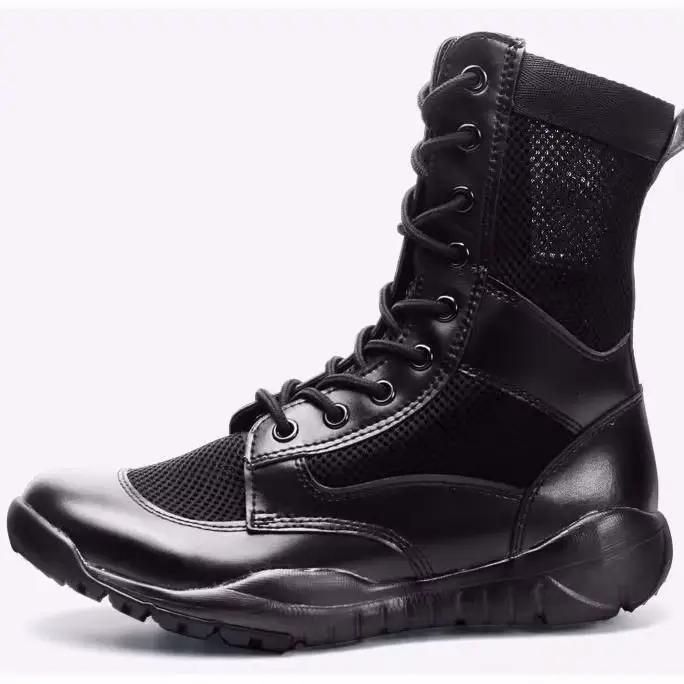 Bottes montantes ultralégères en maille aérée pour hommes, bottes d'été en filet des Forces spéciales, nouvelles collections 2025, pour homme, style loisir, haute qualité, ajustement parfait, confort maximal, occasions estivales et quotidiennes