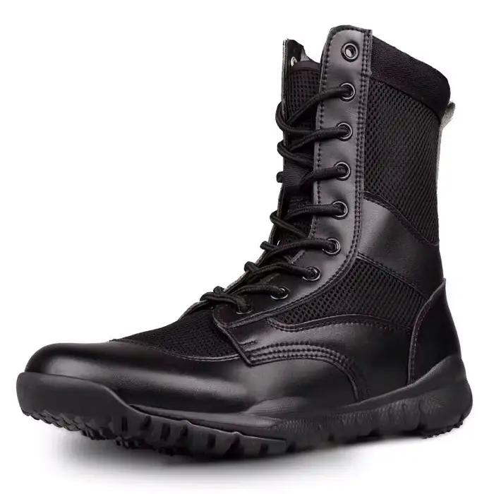 Bottes montantes ultralégères en maille aérée pour hommes, bottes d'été en filet des Forces spéciales, nouvelles collections 2025, pour homme, style loisir, haute qualité, ajustement parfait, confort maximal, occasions estivales et quotidiennes