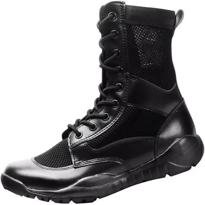Bottes montantes ultralégères en maille aérée pour hommes, bottes d'été en filet des Forces spéciales, nouvelles collections 2025, pour homme, style loisir, haute qualité, ajustement parfait, confort maximal, occasions estivales et quotidiennes